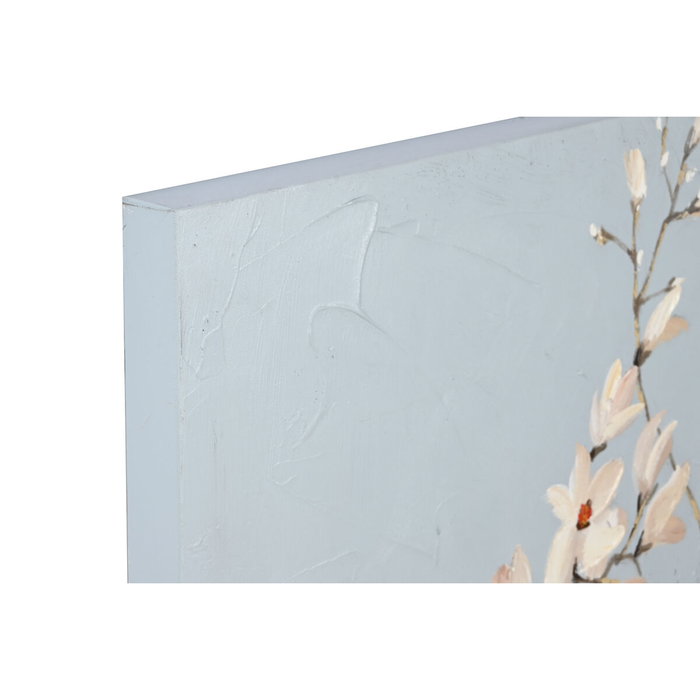 DKD Home Decor Cuadro Lienzo 120x60x3,7 Flores y Pájaros Surtido de 2 Unidades