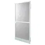Pantalla de Puerta con Bisagras H220 cm x L100 cm Aluminio Blanco