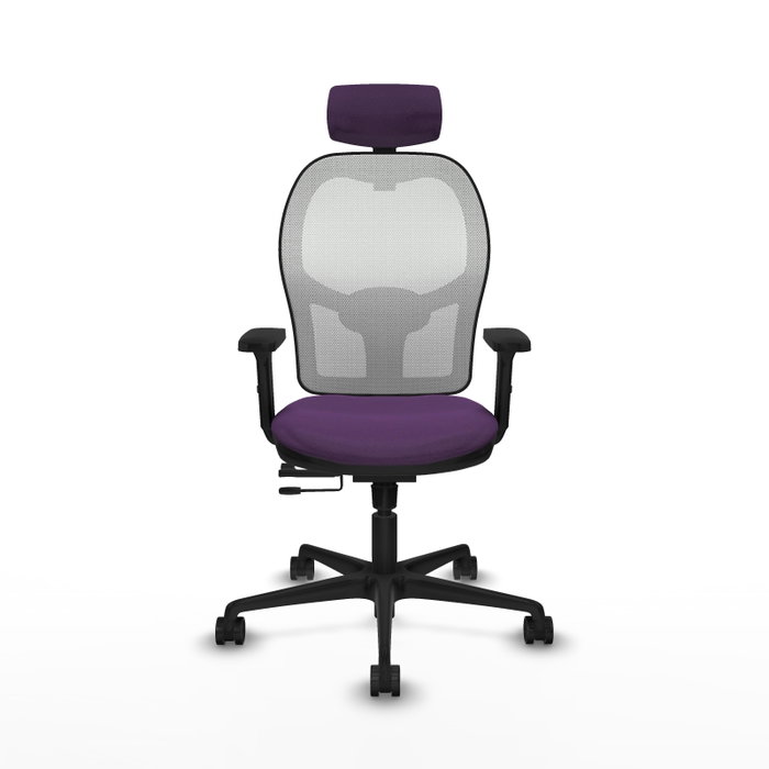 PIQUERAS Y CRESPO Silla de oficina Jorquera con mecanismo Sincro/Traslack, Morado y Blanco PIQUERAS Y CRESPO Silla de oficina Jorquera con mecanismo Sincro/Traslack, Morado y Blanco