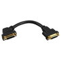 InLine Cable adaptador DVI-I 24+5 0,2 m angulado 45° Negro