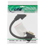 InLine Cable adaptador DVI-I 24+5 0,2 m angulado 45° Negro