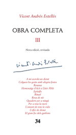 TRES I QUATRE, Obra completa revisada, vol. 3, Vicent Andrés Estellés - TRES I QUATRE