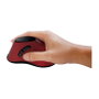 LogiLink Ratón Ergonómico Vertical 2.4G, 5 Botones, Rojo Burdeos