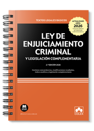 COLEX, Ley de Enjuiciamiento Criminal y legislación complementaria (ENCUADERNACIÓN CON ESPIRAL)