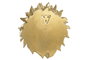 DKD Home Decor Lámpara de Pared Aplique Resina León Dorado