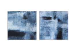 DKD Home Decor Cuadro Lienzo MDF 80x80 Abstracto (Pack de 2)