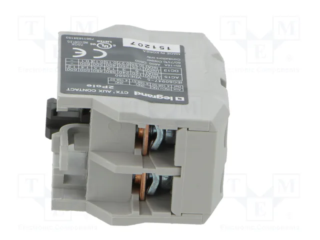 LEGRAND CTX3 Contactores auxiliares con agarres de tornillo LEGRAND CTX3 Contactores auxiliares con agarres de tornillo