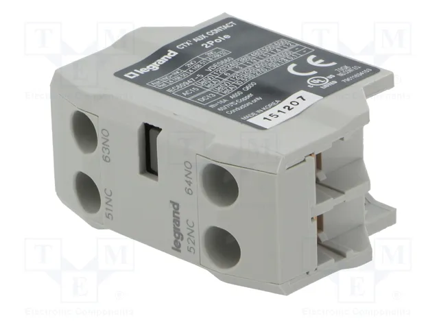 LEGRAND CTX3 Contactores auxiliares con agarres de tornillo LEGRAND CTX3 Contactores auxiliares con agarres de tornillo