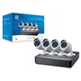 LevelOne DSK-8001 Kit de videovigilancia de 8 canales con 4 cámaras