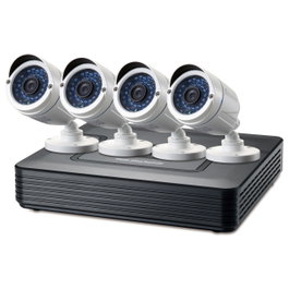 LevelOne DSK-8001 Kit de videovigilancia de 8 canales con 4 cámaras