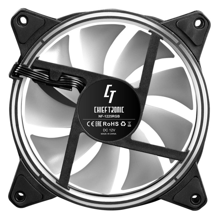 Chieftec NF-1225RGB Ventilador de 12 cm con Iluminación LED Multi-color Chieftec NF-1225RGB Ventilador de 12 cm con Iluminación LED Multi-color