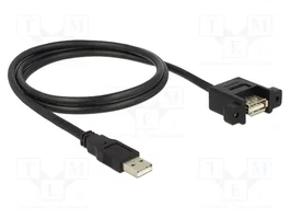 DeLOCK Cable USB 2.0 Tipo-A Macho a Hembra para instalación, 1 m