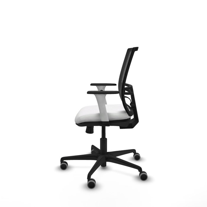 PIQUERAS Y CRESPO Silla de oficina Yunquera con mecanismo Sincro/Traslack, Blanco y Negro PIQUERAS Y CRESPO Silla de oficina Yunquera con mecanismo Sincro/Traslack, Blanco y Negro