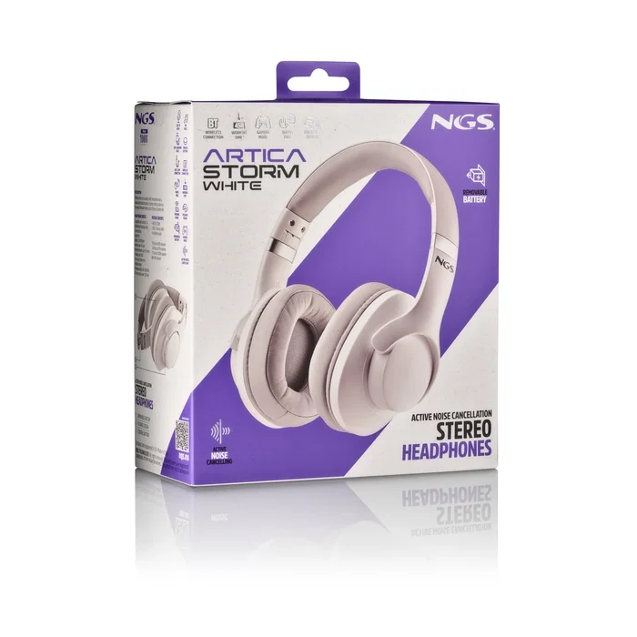 NGS Artica Storm White Auriculares Inalámbricos y Alámbricos