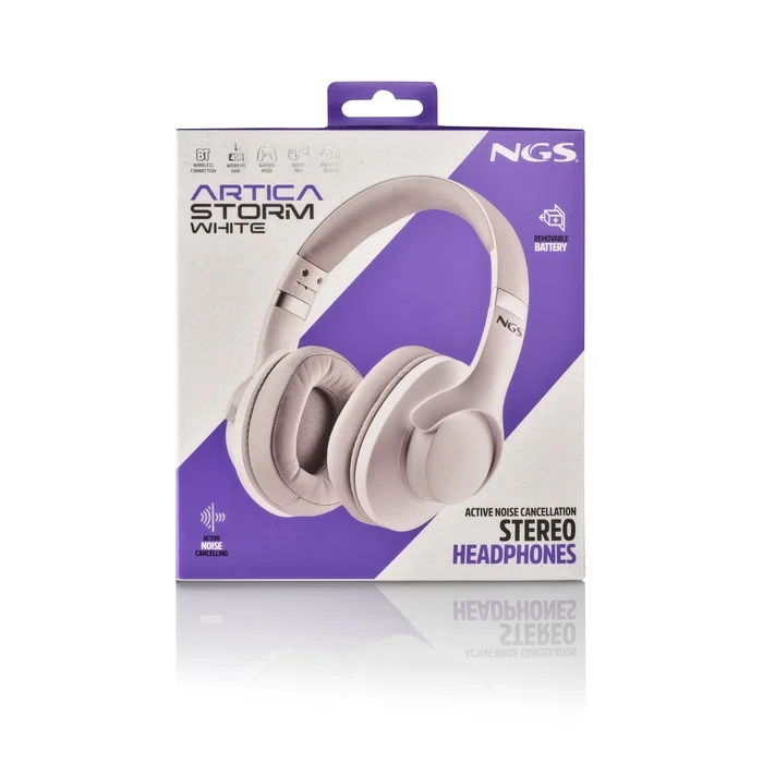 NGS Artica Storm White Auriculares Inalámbricos y Alámbricos