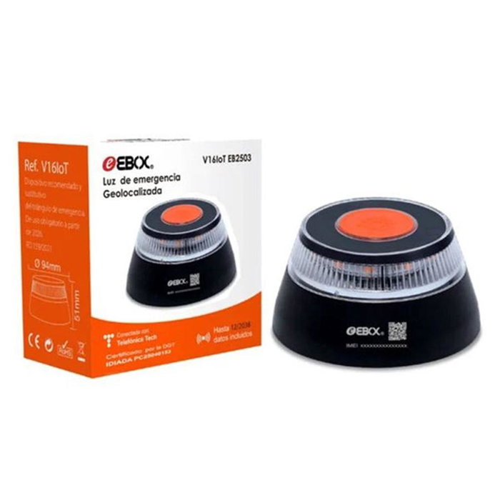 Ebox Baliza de Emergencia V16 IoT EB2503 Geolocalizada Homologada DGT