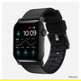 Nomad Modern Strap Active Band Pro para Apple Watch Ultra / 46mm, Correa de Cuero y Acero Inoxidable Ajustable, Negro - Tallas 42/44/45/49 mm