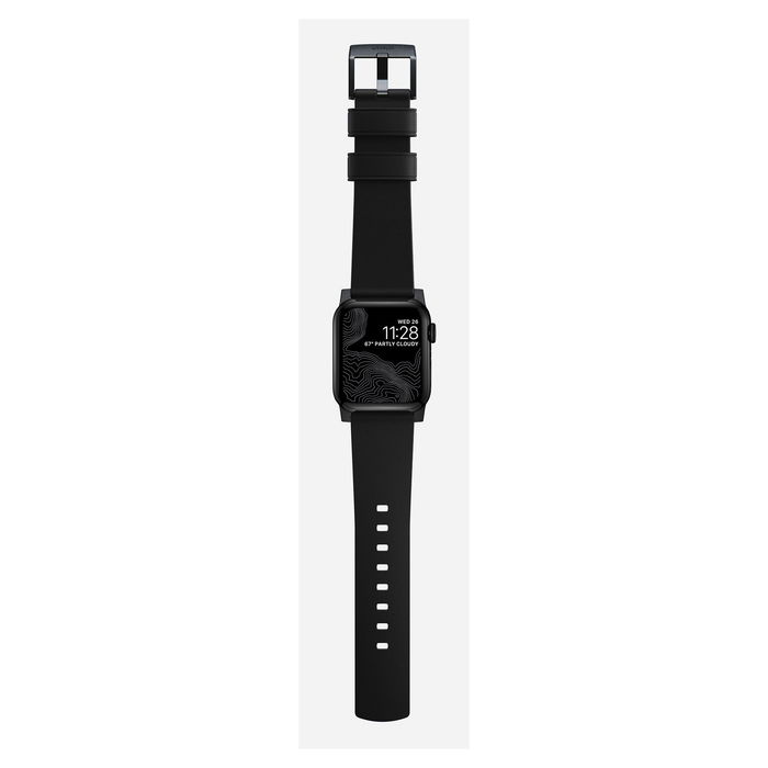 Nomad Modern Strap Active Band Pro para Apple Watch Ultra / 46mm, Correa de Cuero y Acero Inoxidable Ajustable, Negro - Tallas 42/44/45/49 mm Nomad Modern Strap Active Band Pro para Apple Watch Ultra / 46mm, Correa de Cuero y Acero Inoxidable Ajustable, Negro - Tallas 42/44/45/49 mm