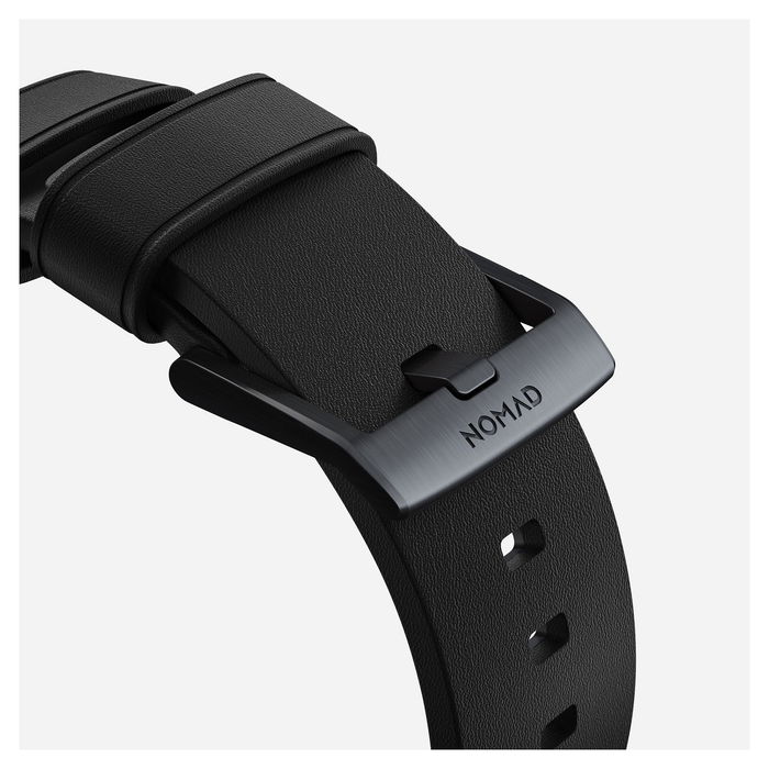 Nomad Modern Strap Active Band Pro para Apple Watch Ultra / 46mm, Correa de Cuero y Acero Inoxidable Ajustable, Negro - Tallas 42/44/45/49 mm Nomad Modern Strap Active Band Pro para Apple Watch Ultra / 46mm, Correa de Cuero y Acero Inoxidable Ajustable, Negro - Tallas 42/44/45/49 mm