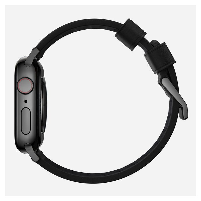 Nomad Modern Strap Active Band Pro para Apple Watch Ultra / 46mm, Correa de Cuero y Acero Inoxidable Ajustable, Negro - Tallas 42/44/45/49 mm Nomad Modern Strap Active Band Pro para Apple Watch Ultra / 46mm, Correa de Cuero y Acero Inoxidable Ajustable, Negro - Tallas 42/44/45/49 mm