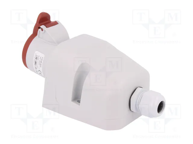 PAWBOL Conector de alimentación AC trifásico hembra 4 pines 16A 400V