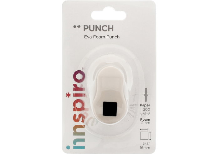 Innspiro Troqueladora de figuras Eva Foam Punch cuadrado 16mm