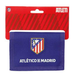 Cartera Atlético Madrid Azul Blanco Rojo 12,5 x 9,5 x 1 cm