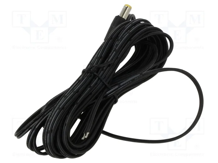 ESPE Cable de alimentación plano DC 5,5/2,1 de 5m