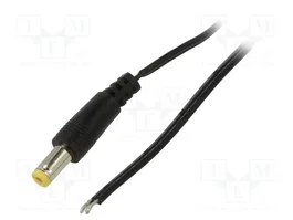 ESPE Cable de alimentación plano DC 5,5/2,1 de 5m