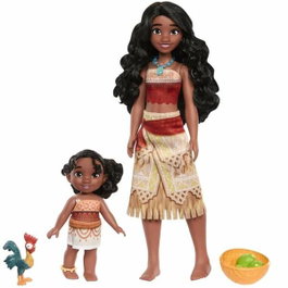 Mattel Pack de 2 Muñecas Hermanas Vaiana y Simea con Accesorios e Heihei