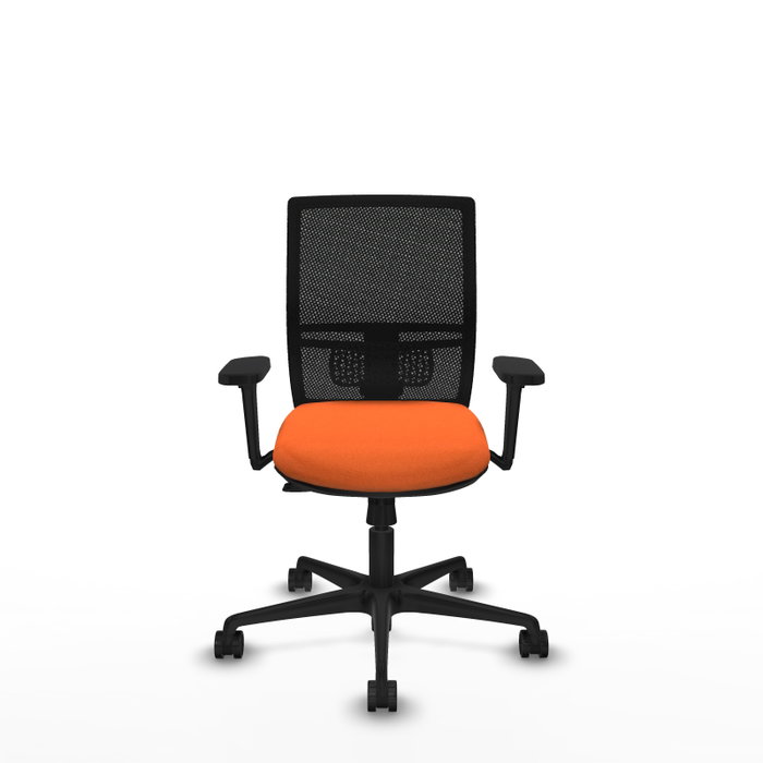 PIQUERAS Y CRESPO Silla de oficina Yunquera Naranja con Brazos 3D PIQUERAS Y CRESPO Silla de oficina Yunquera Naranja con Brazos 3D