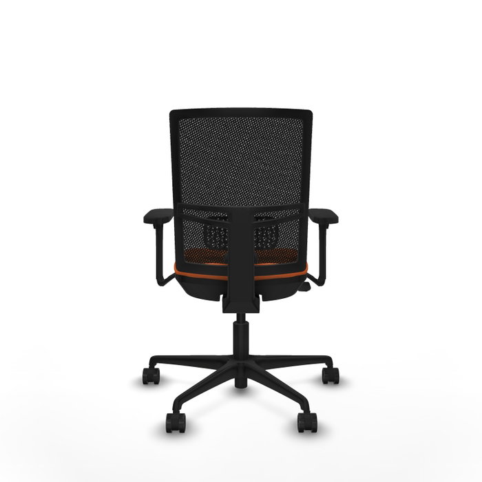 PIQUERAS Y CRESPO Silla de oficina Yunquera Naranja con Brazos 3D PIQUERAS Y CRESPO Silla de oficina Yunquera Naranja con Brazos 3D