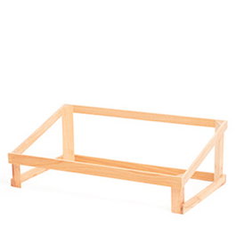 COMAS Soporte Alto para Caja de Madera, Familia Buffet y Exposición, Modelo Soporte, 53x32.5x18 cm