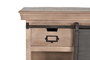 GINER Y COLOMER Consola Industrial de Madera de Mango y Metal, 2 Cajones, Color Natural