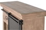 GINER Y COLOMER Consola Industrial de Madera de Mango y Metal, 2 Cajones, Color Natural
