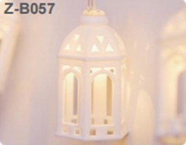 DKD Home Decor Guirnalda LED Farola Blanca de 150 cm