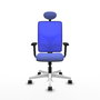 PIQUERAS Y CRESPO Silla de oficina Motilla con mecanismo Sincro Azul