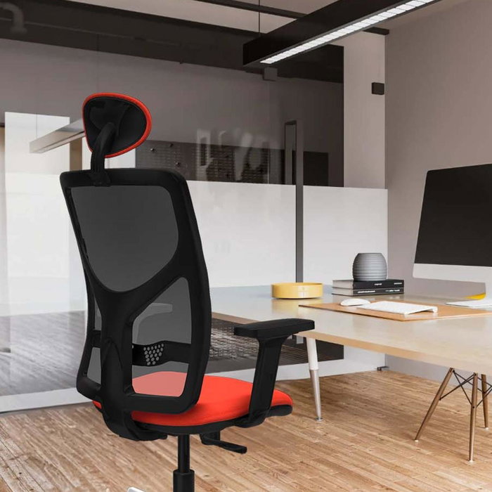 PIQUERAS Y CRESPO Silla de oficina Motilla con mecanismo Sincro Azul
