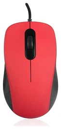 Modecom M10s Silent Roja Ratón Óptico Alámbrico