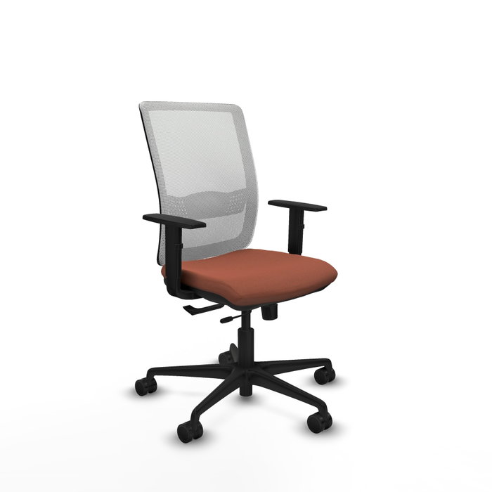 PIQUERAS Y CRESPO Silla de oficina Haches con mecanismo Sincro/Traslack Marrón y Blanco PIQUERAS Y CRESPO Silla de oficina Haches con mecanismo Sincro/Traslack Marrón y Blanco