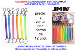 JMA Surtido de Mosquetones FRME-2, Pack de 12 Unidades