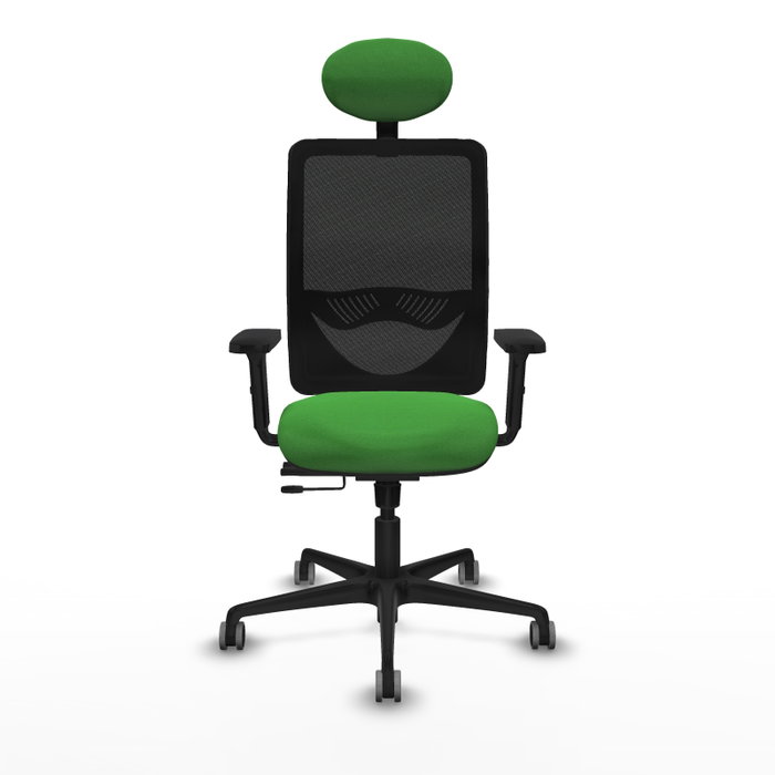 PIQUERAS Y CRESPO Silla de oficina Zulema con mecanismo Sincro/Traslack Verde/Negro
