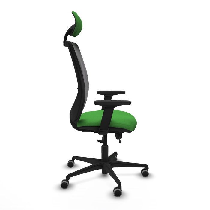 PIQUERAS Y CRESPO Silla de oficina Zulema con mecanismo Sincro/Traslack Verde/Negro