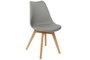 DKD Home Decor Silla Acolchada Gris