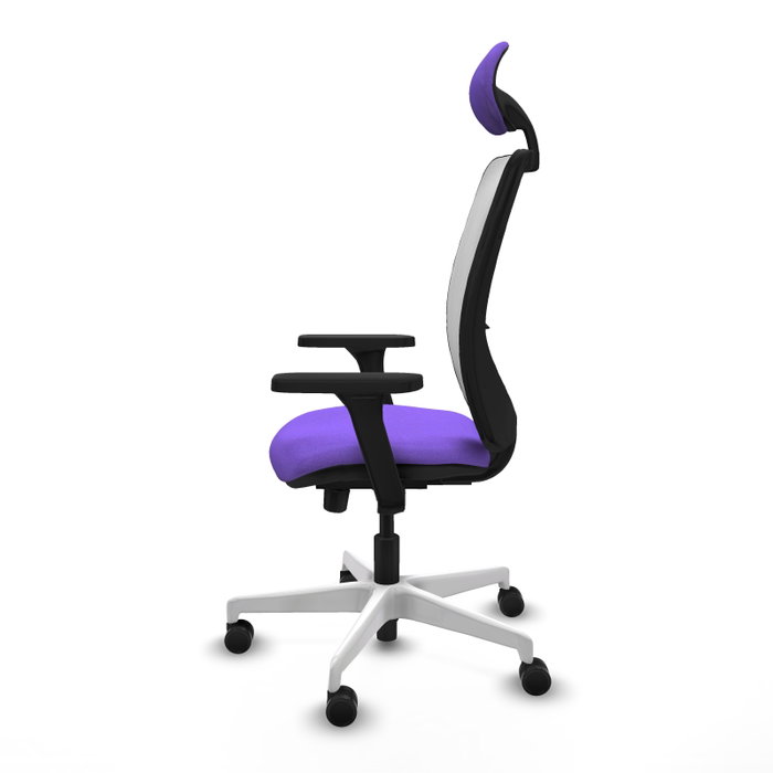PIQUERAS Y CRESPO Silla de oficina Zulema con mecanismo Sincro/Traslack, Lila y Blanco PIQUERAS Y CRESPO Silla de oficina Zulema con mecanismo Sincro/Traslack, Lila y Blanco