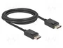 DeLOCK Cable DisplayPort 16K 8K 40 Gbps 2 m