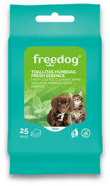 Freedog Toallitas Húmedas Fresh Aloe Pocket 25 Ud 18x20 cm