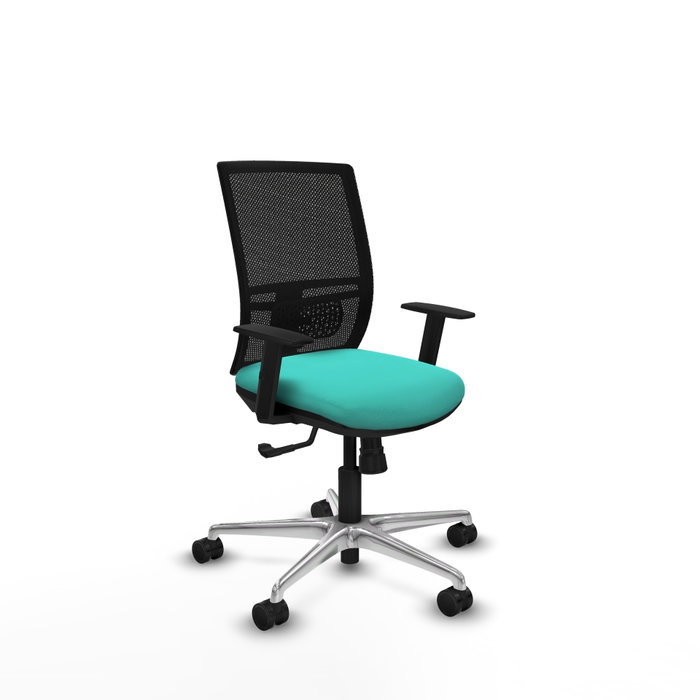 PIQUERAS Y CRESPO Silla de oficina Yunquera con Mecanismo Sincro, Turquesa y Negro PIQUERAS Y CRESPO Silla de oficina Yunquera con Mecanismo Sincro, Turquesa y Negro