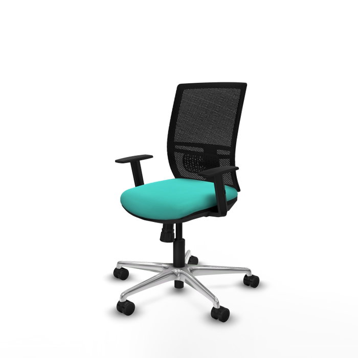 PIQUERAS Y CRESPO Silla de oficina Yunquera con Mecanismo Sincro, Turquesa y Negro PIQUERAS Y CRESPO Silla de oficina Yunquera con Mecanismo Sincro, Turquesa y Negro