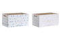 DKD Home Decor Caja MDF 36x21x18 Patitos y Mapache Surtido de 2